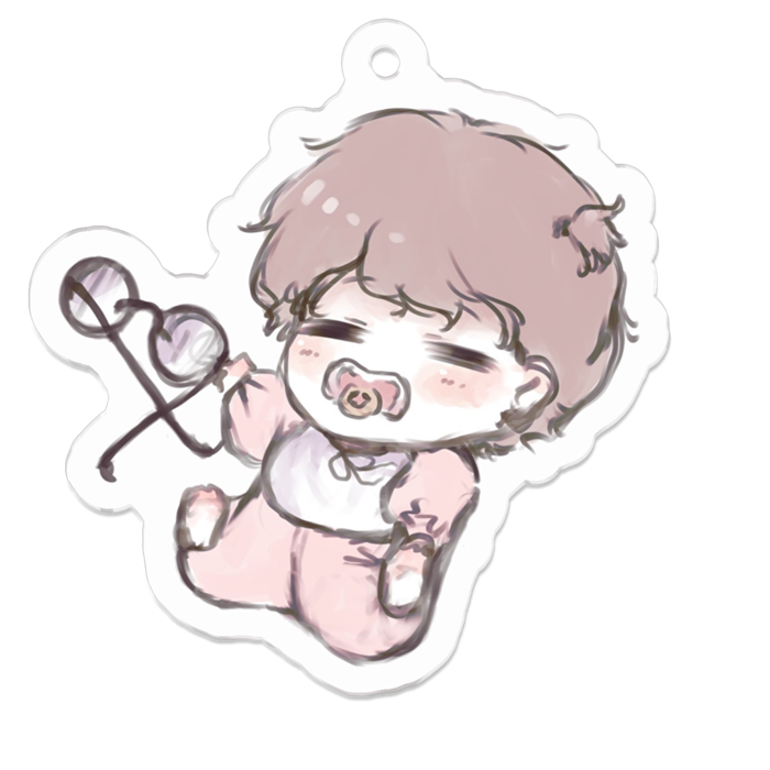 アクリルキーホルダー - 50 x 50 (mm)