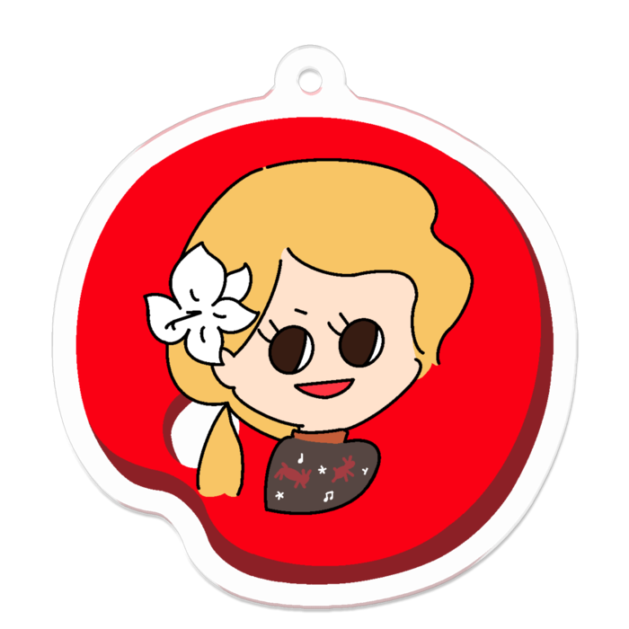 アクリルキーホルダー（コーティング） - 50 x 50 (mm)