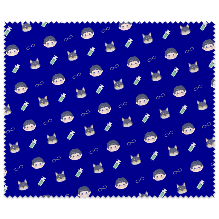 トスポン＆小太狼の仲良しメガネふき（こん）