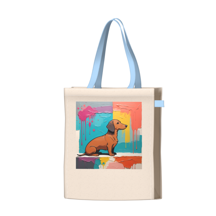 ツートンカラーバッグ - ブルー - W34 × H41 × D14cm