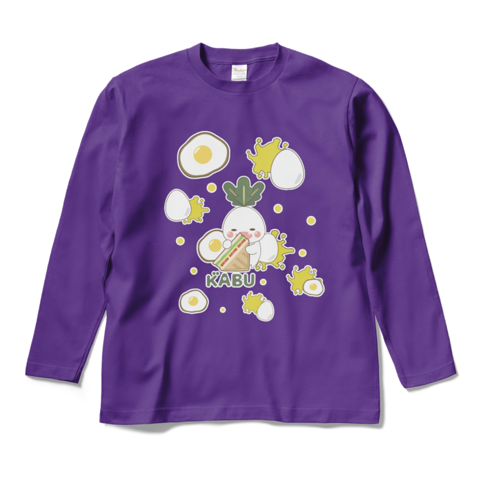 ロングスリーブTシャツ - M - パープル