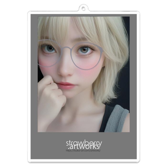 アクリルキーホルダー（コーティング） - 100 x 100 (mm)