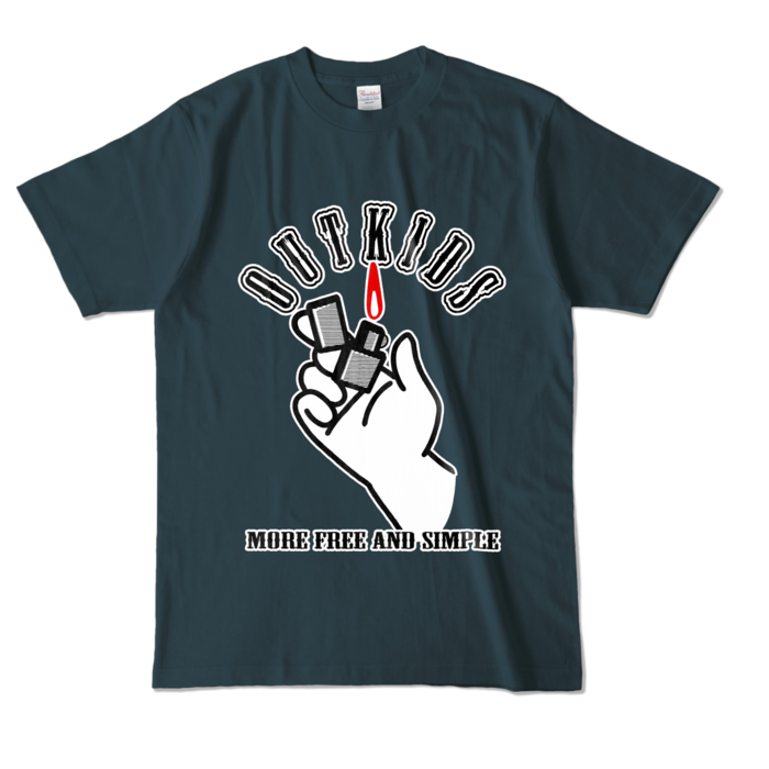 カラーTシャツ - L - デニム (濃色)