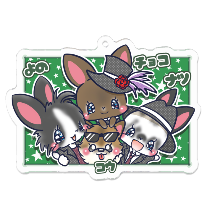 アクリルキーホルダー - 70 x 70 (mm)