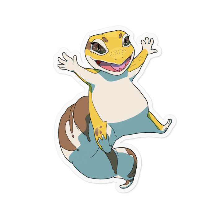 ステッカー - 100 × 100 (mm)ホワイト