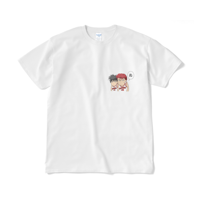 湘北メンバー　両面　白Tシャツ（短納期） - XL - ホワイト