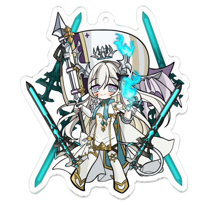 アクリルキーホルダー - 70 x 70 (mm)