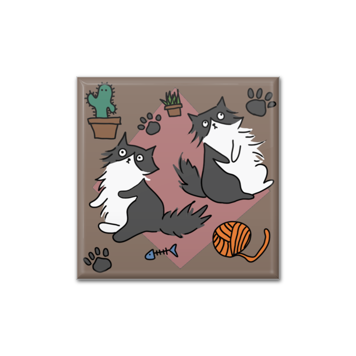 缶バッジ - 四角形40mm