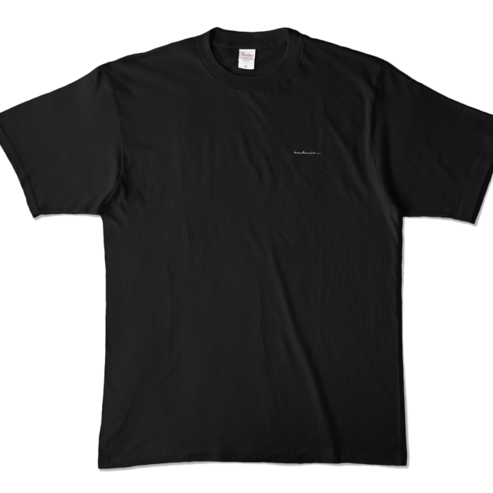 カラーTシャツ - XL - (1.表面:英語name.裏面:ノーマル背景あり)
