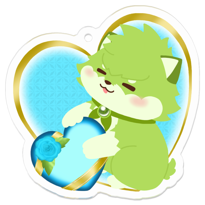 10.水色のバラ飾りの贈り物