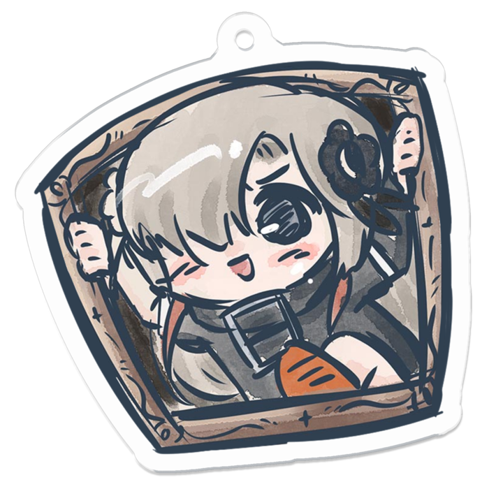 アクリルキーホルダー（コーティング） - 50 x 50 (mm)