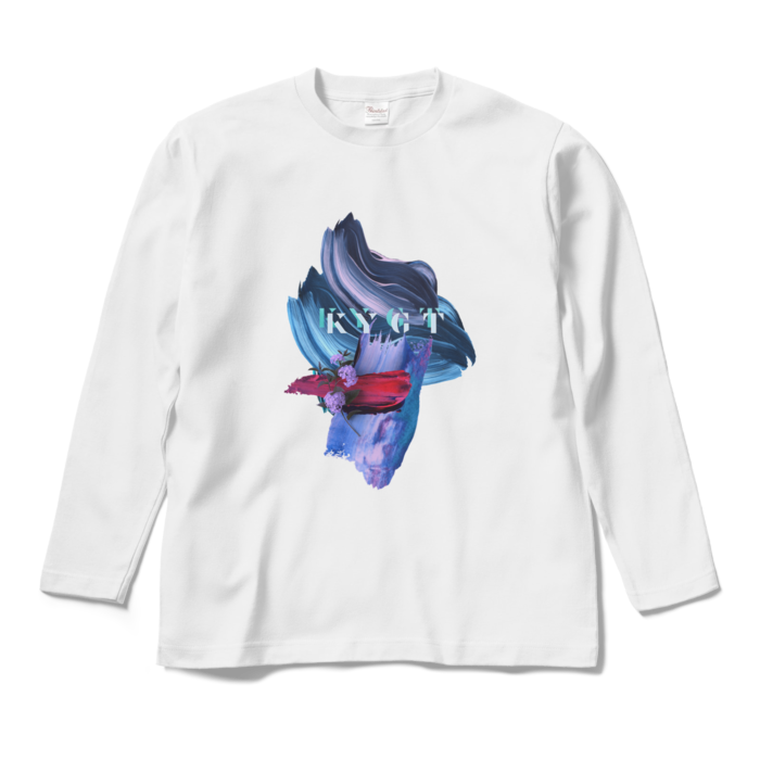 ロングスリーブTシャツ - M - ホワイト(赤)