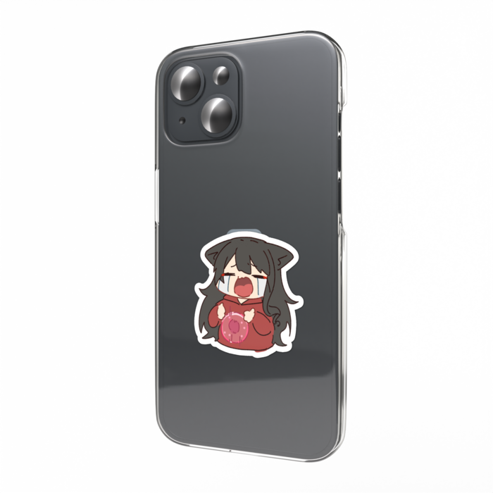 スマホステッカー - 泣く黒火