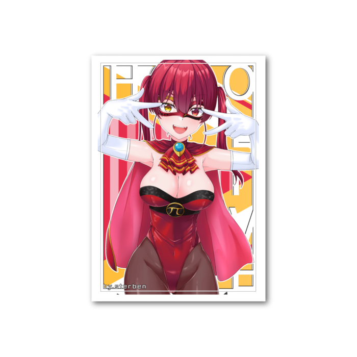 フォト風カード - 縦 - 両面　パイパイ仮面