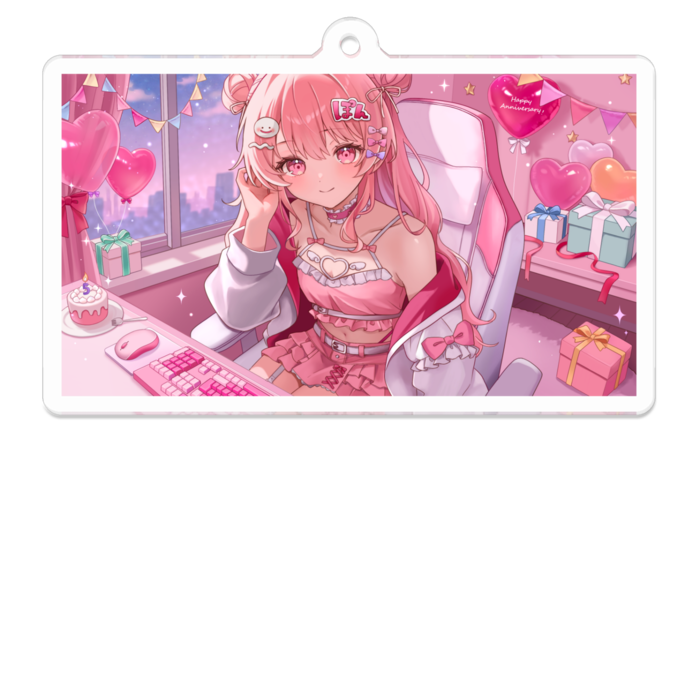 アクリルキーホルダー - 70 x 70 (mm)