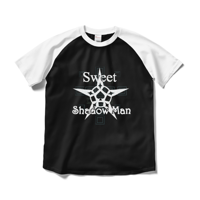 ラグランTシャツ - M - ブラック×ホワイト