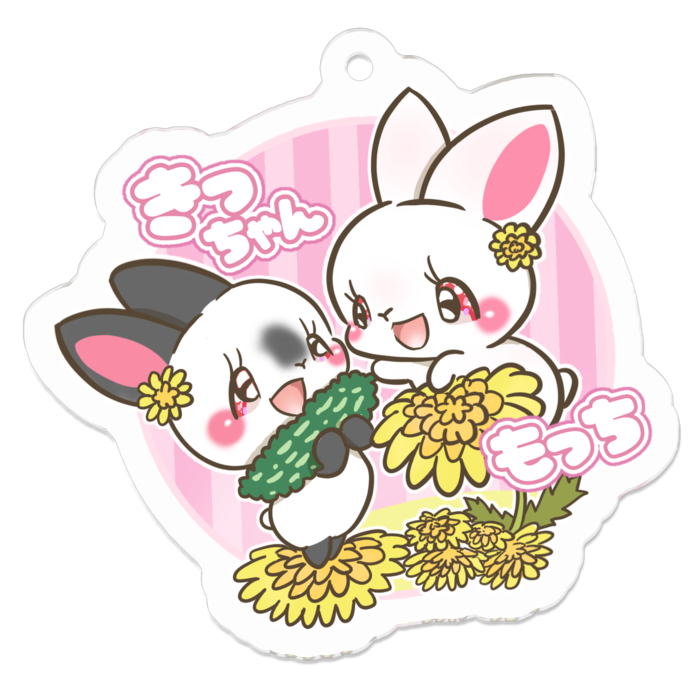 アクリルキーホルダー（コーティング） - 50 x 50 (mm)