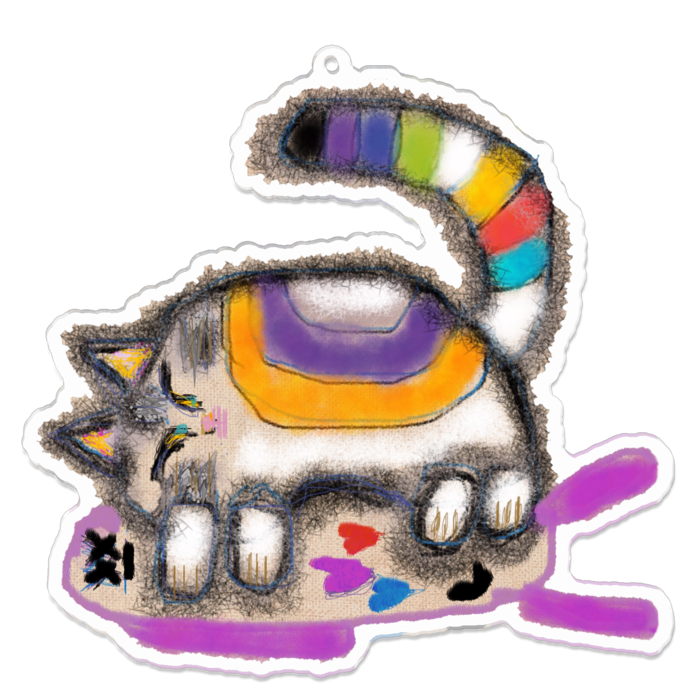 アクリルキーホルダー - 100 x 100 (mm)
