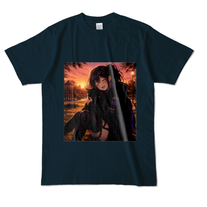 カラーTシャツ - L - ネイビー (濃色)
