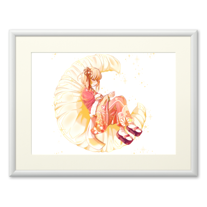 ひつじと月とクロワッサン - A3