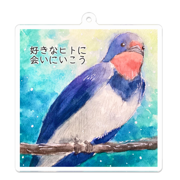 アクリルキーホルダー - 70 x 70 (mm)