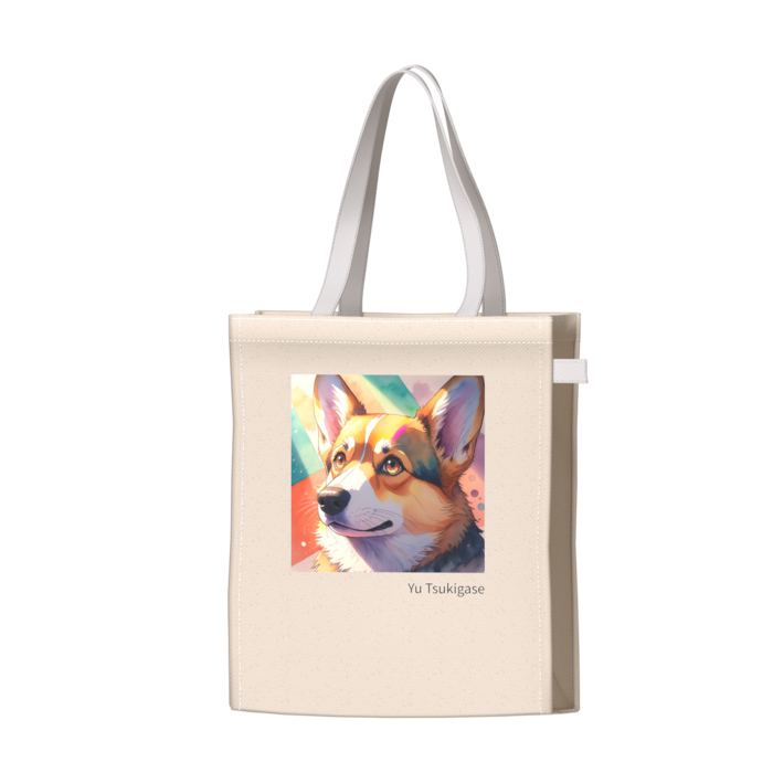 ツートンカラーバッグ - ホワイト - W34 × H41 × D14cm