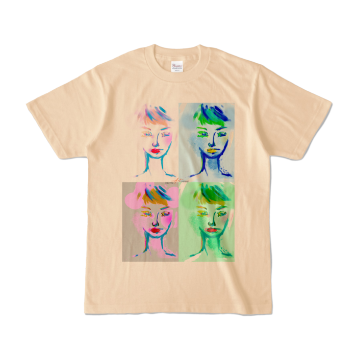カラーTシャツ - S - ナチュラル (淡色)