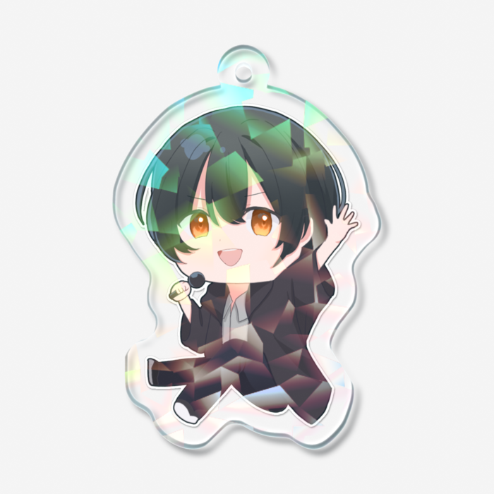ホログラムアクリルキーホルダー - 50 × 50mm