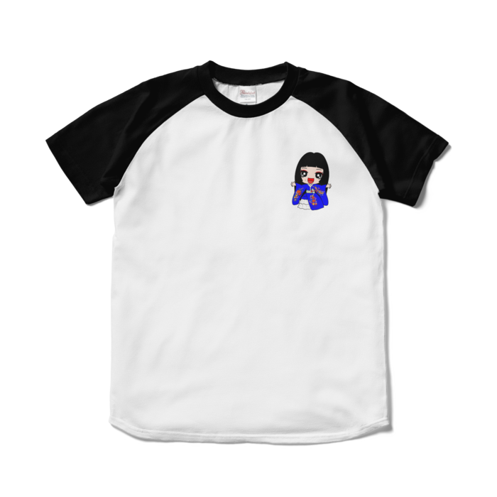 ちびゆう理 Tシャツ - S - ホワイト×ブラック