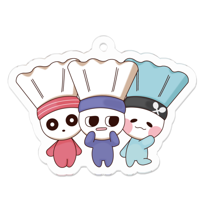 アクリルキーホルダー - 50 x 50 (mm)