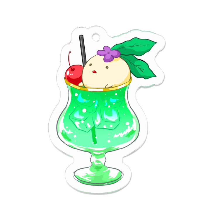 アクリルキーホルダー - 50 x 50 (mm)