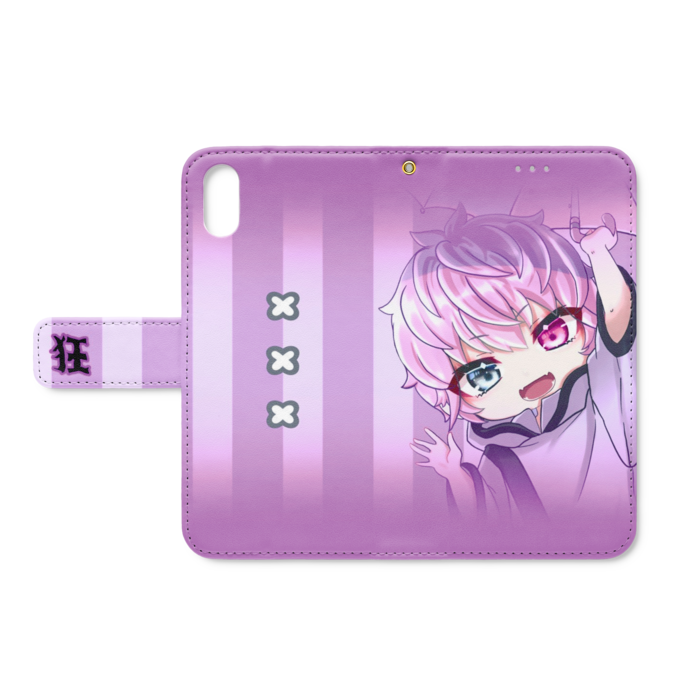 手帳型iPhoneケース - iPhone XS / X - ストラップ穴 あり
