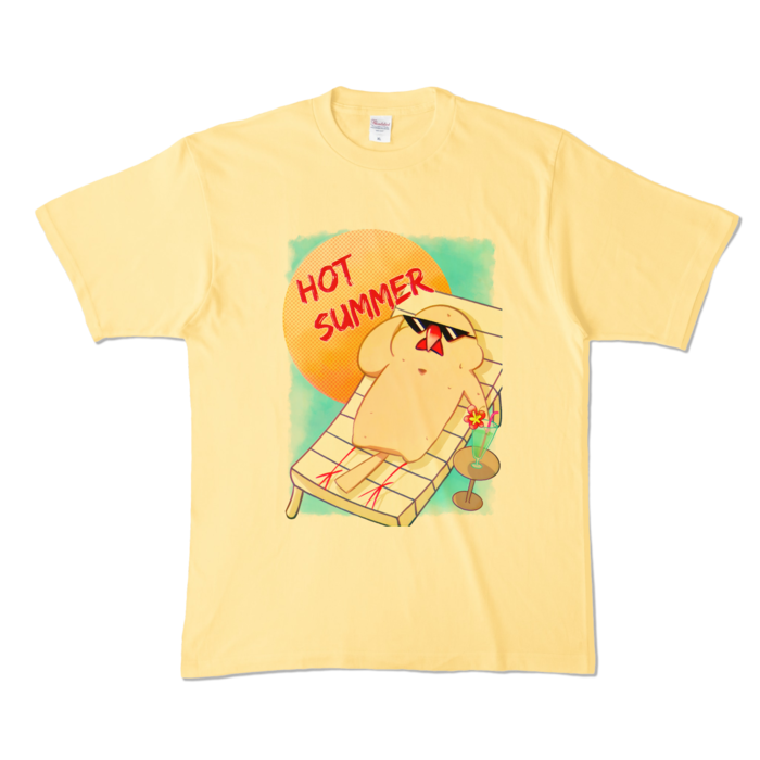 カラーTシャツ - XL - ライトイエロー (淡色)