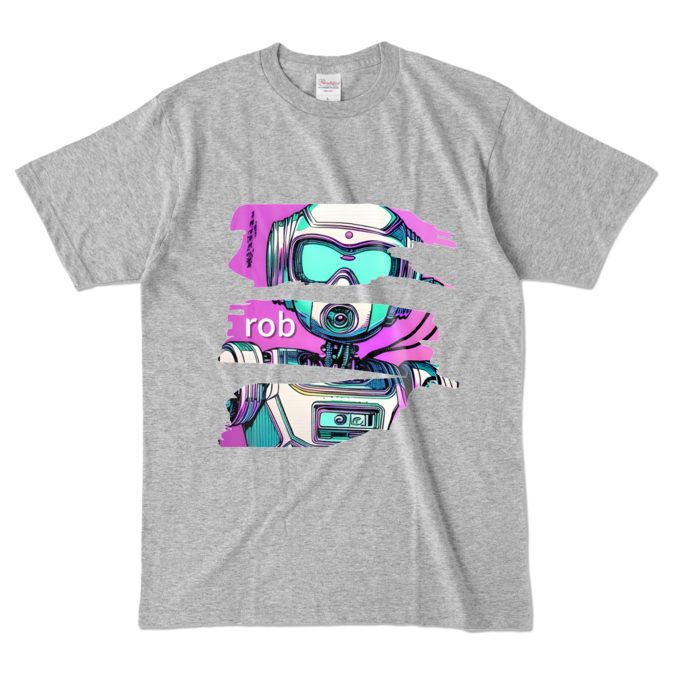 カラーTシャツ - L - 杢グレー (濃色)