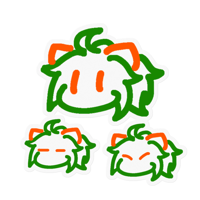 ステッカー - 100 x 100 (mm)