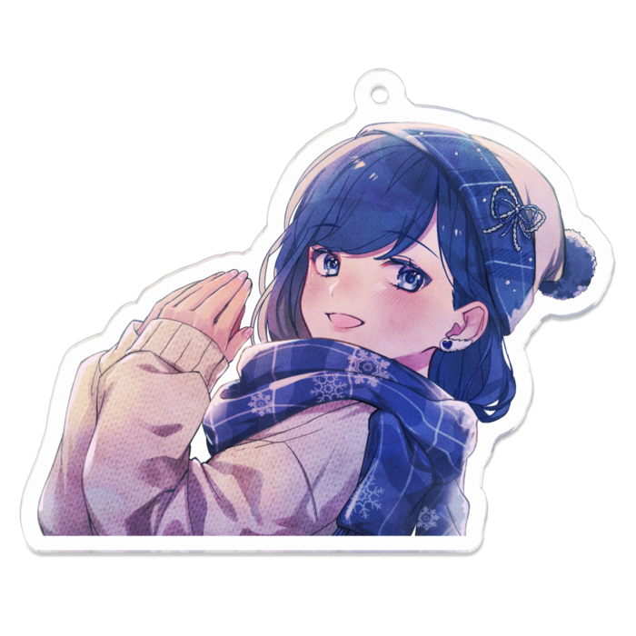 アクリルキーホルダー（コーティング） - 70 x 70 (mm)