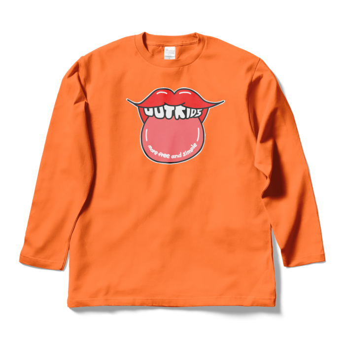 ロングスリーブTシャツ - L - オレンジ