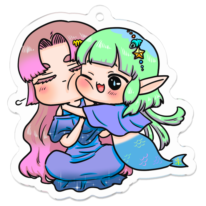 アクリルキーホルダー - 50 x 50 (mm)