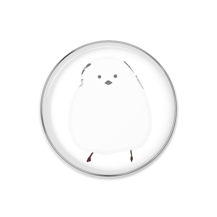 ピンバッジ - シマエナガ