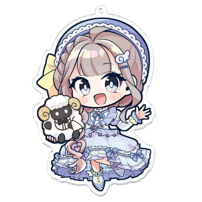 アクリルキーホルダー - 100 x 100 (mm)