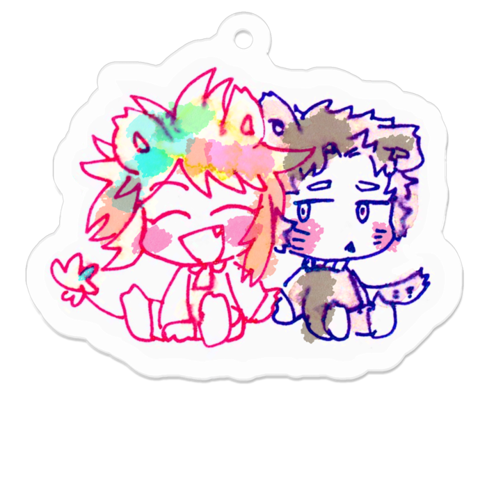 アクリルキーホルダー - 50 x 50 (mm)