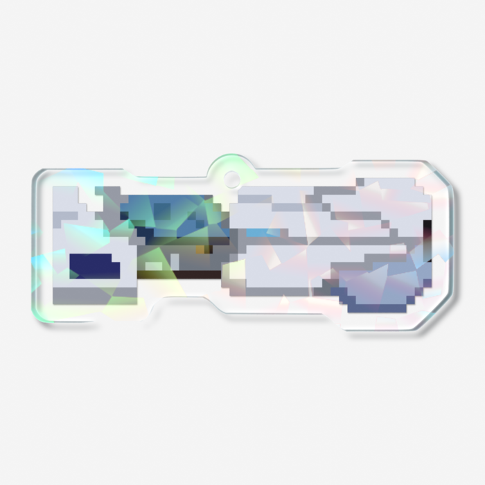 ホログラムアクリルキーホルダー - 50 × 50mm