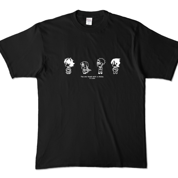 カラーTシャツ - XL - ブラック (濃色)