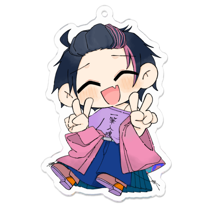 さっちゃんアクキー - 70 x 70 (mm)