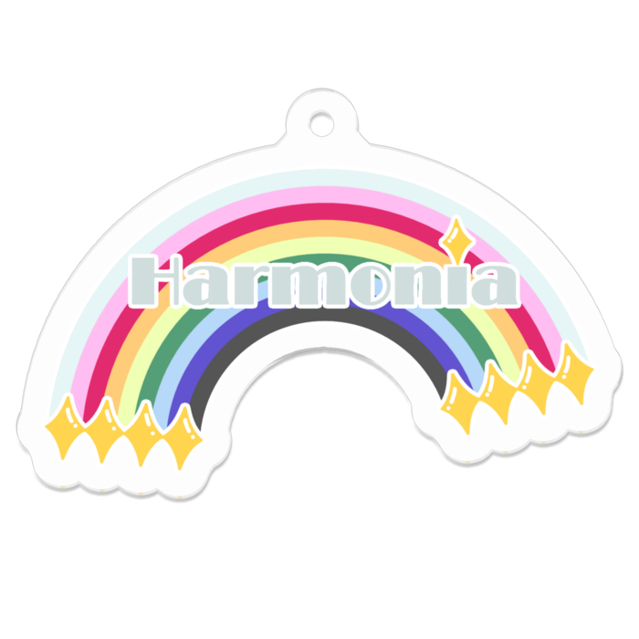 アクリルキーホルダー(コーティング) - 50 x 50 (mm)