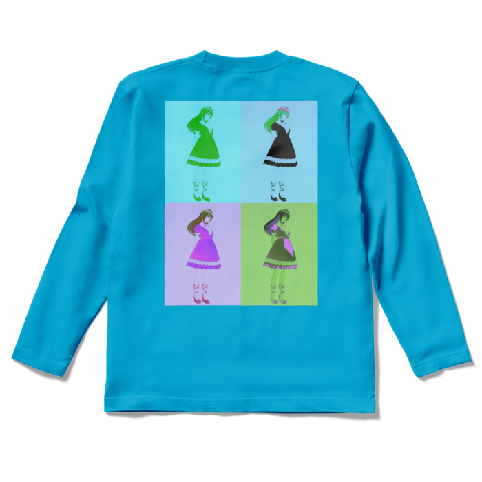 ロングスリーブTシャツ - S - ターコイズ②