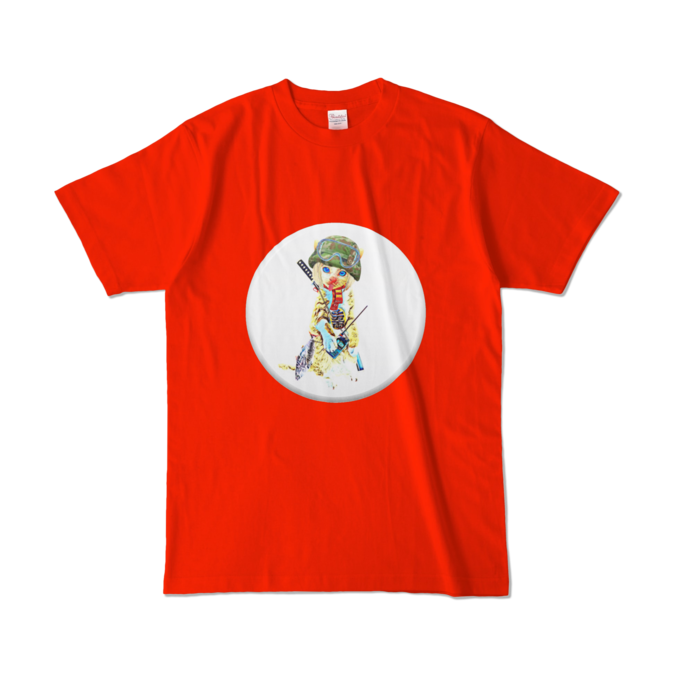 カラーTシャツ - L - レッド (濃色)