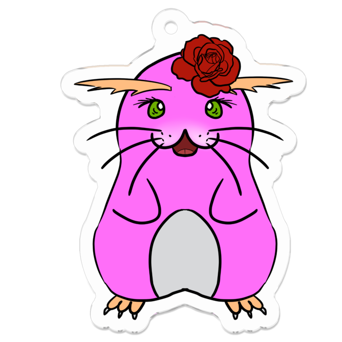 アクリルキーホルダー【ぺんざりん(妹)】 - 50 x 50 (mm)