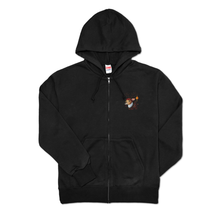 ジップパーカー - M - ブラック