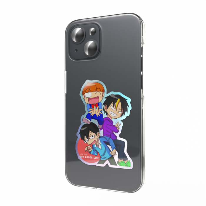 ルームシェアトリオ/オーロラスマホステッカー 